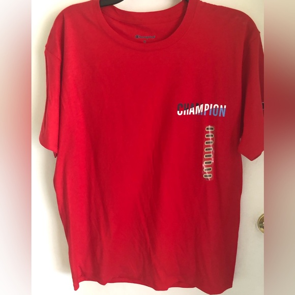 CHAMPION MEN’S T-SHIRT/ RED/ MEDIUM. NWT - Picture 1 of 7